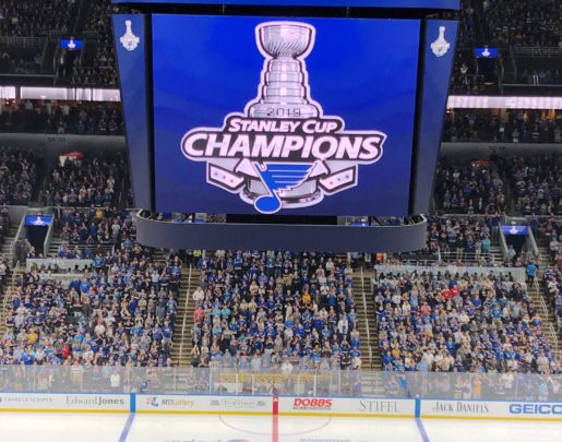 Enterprise Arena Center Ice Stanley Cup Banner